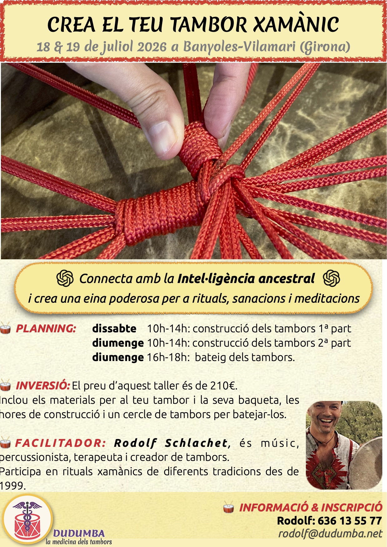 fabricació de tamborts ancestrals xamanics. inteligencia ancestral
